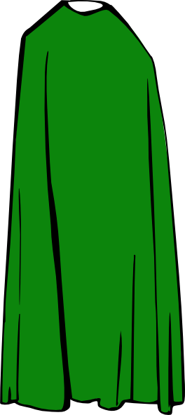 Green Cape Png (264x591)