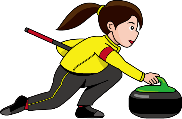 Ice Skating Clipart Free Download - Curling Clipart (633x414)