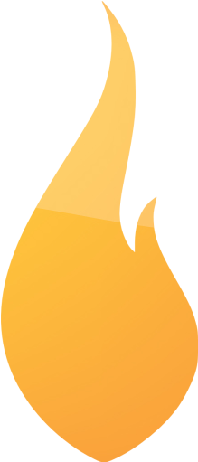 Web 2 Orange 2 Flame Icon - Illustration (512x512)
