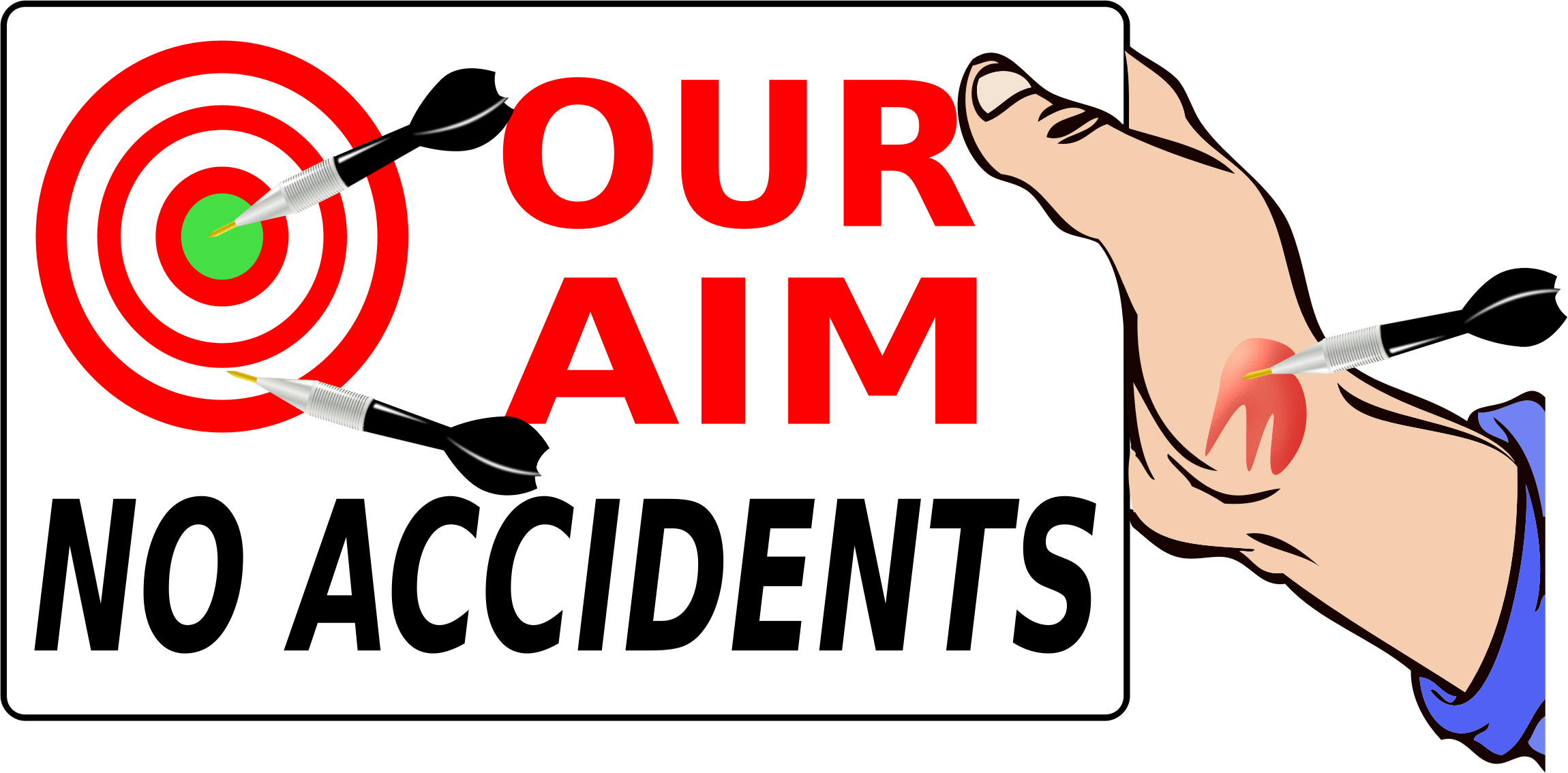 Big Image - No Accident Clipart (2300x1134)