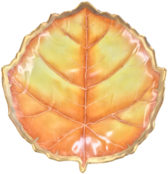 Anna Weatherley "amber Leaf" Hand-painted Porcelain - Durian (450x600)