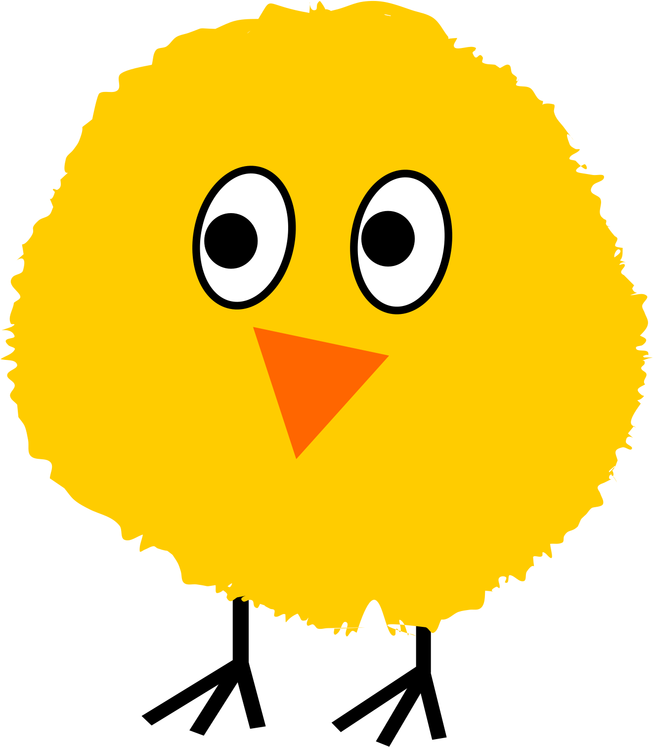 Fluffy Chick 1 By Tender Chicken - Chick Clip Art (1697x2400)