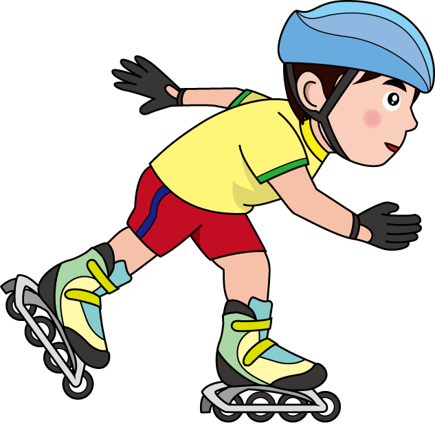 In Line Skating Clipart Download - Line Skate Clipart (633x617)
