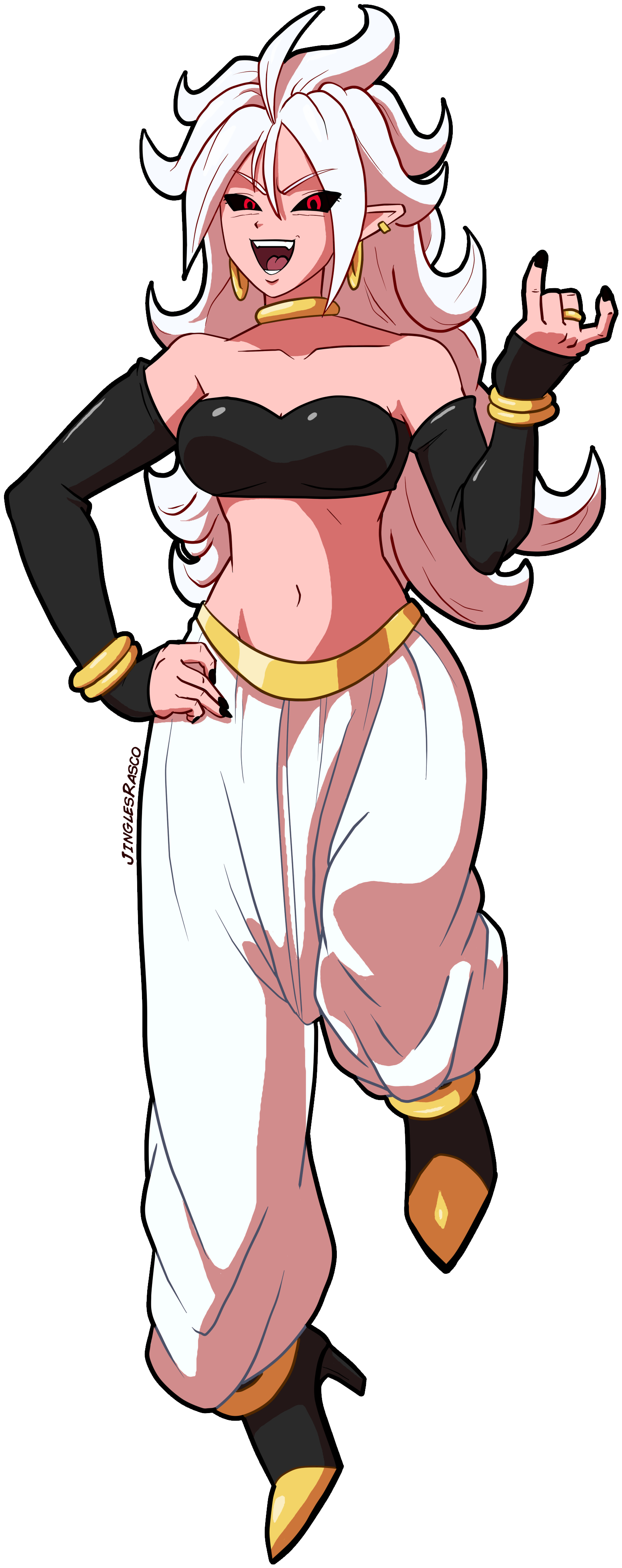 Memes/fanarti Tried Drawing Android 21 - Android (2000x4000)