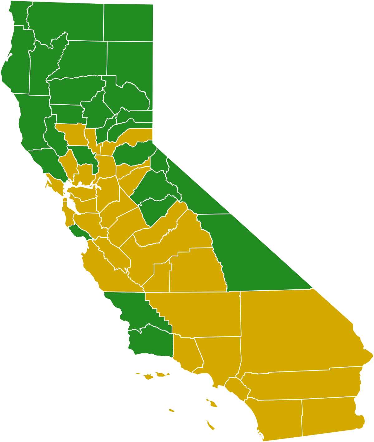 California Democratic Primary, - California 2016 Election Results (1200x1416)