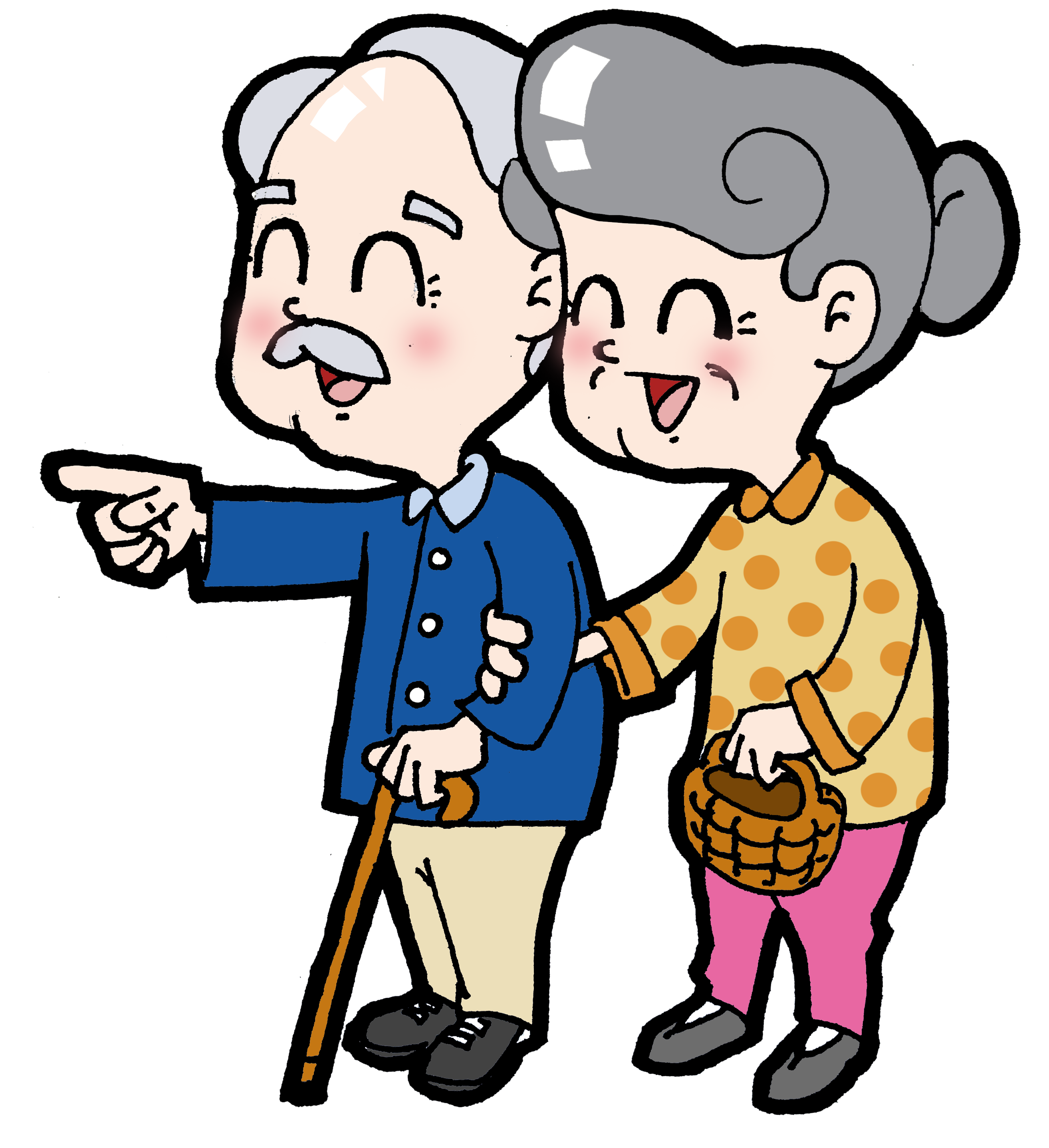 Cartoon Double Ninth Festival Old Age - Old People Cartoon Png -  (3500x3500) Png Clipart Download