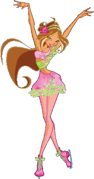 Flora Ice Skating - Winx Club Ice Skating (319x600)