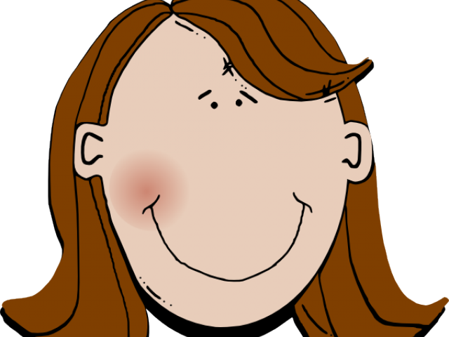 Head Clipart Teacher - Girl Face Clipart (640x480)