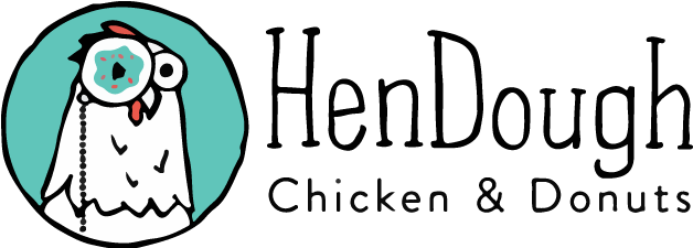 Hendough Chicken & Donuts Collapsed Logo - Hendough Chicken & Donuts Collapsed Logo (637x224)