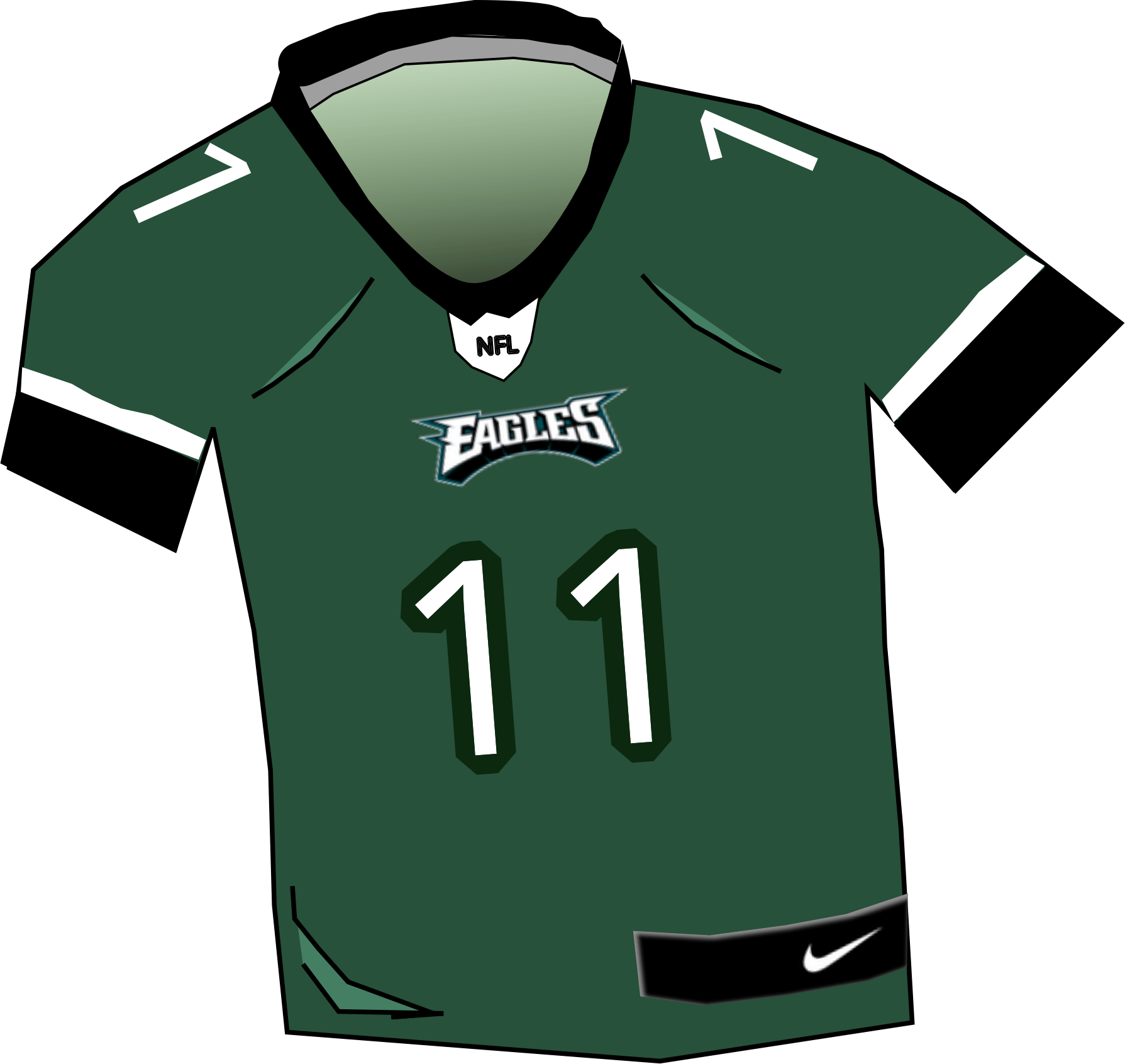 This Free Icons Png Design Of Eagles Jersey - Philadelphia Eagles (1789x1691)