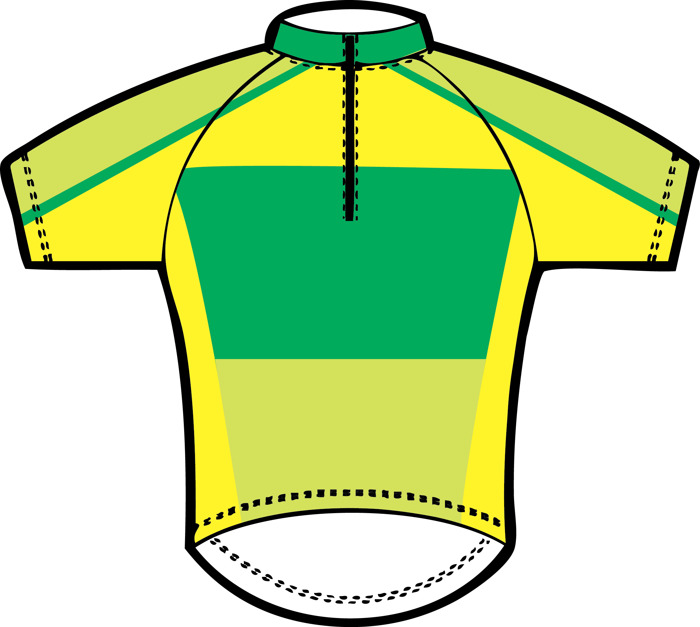 Green And Yellow Jersey - Green (2262x2026)