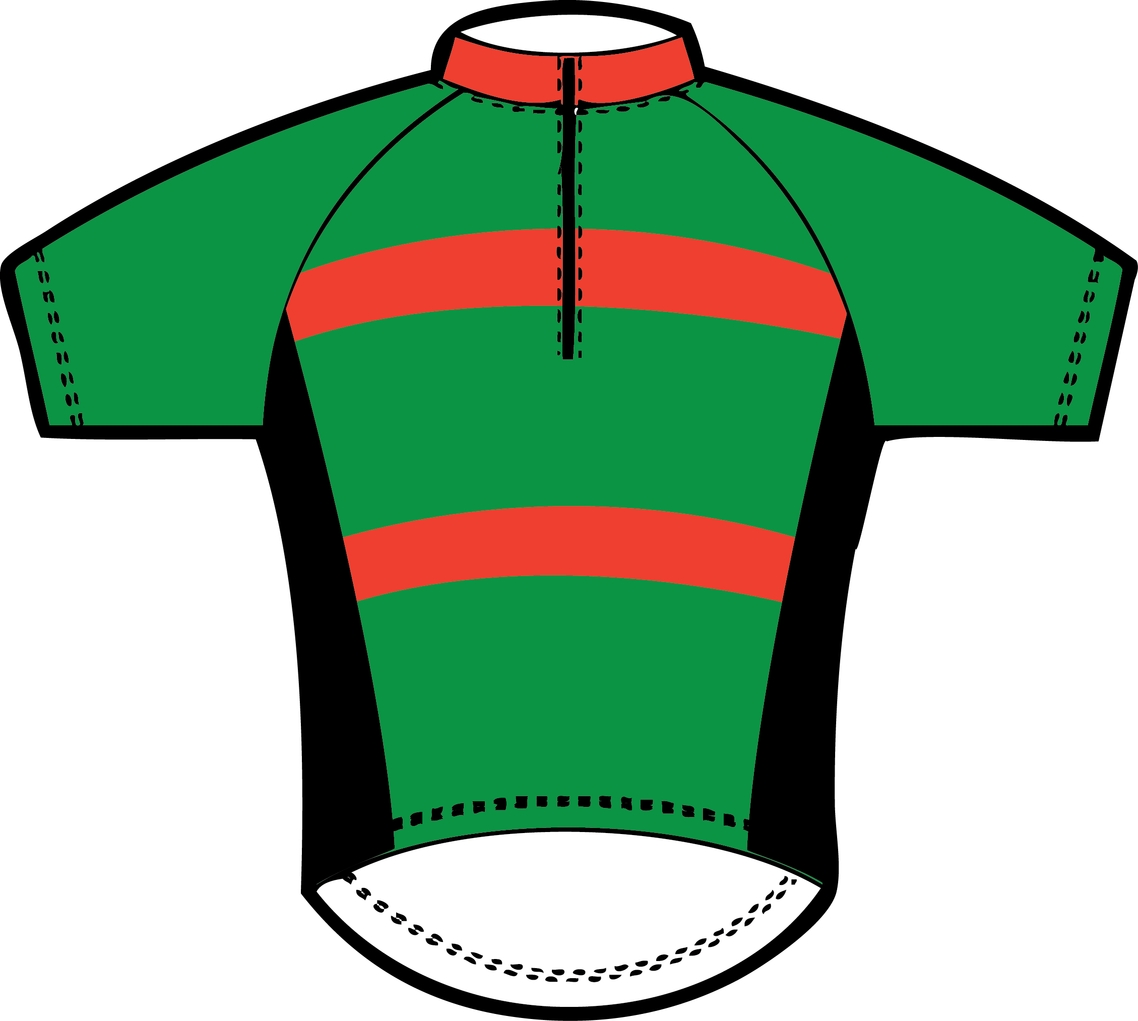 Green Jersey With Red And Black Stripes - Red (2258x2026)