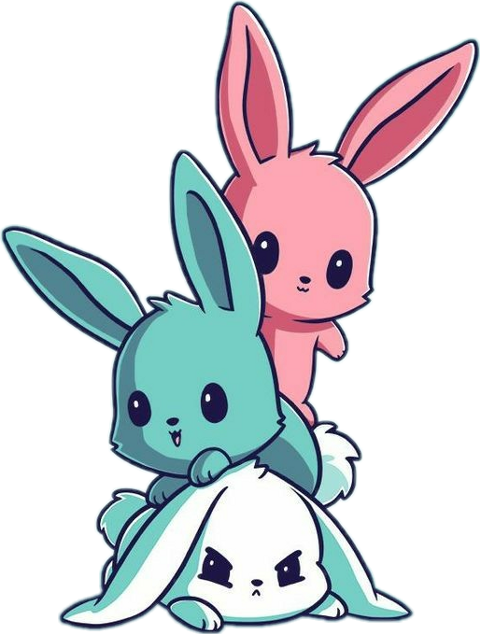 Cute Fluffy Bunny Cartoon (480x634)