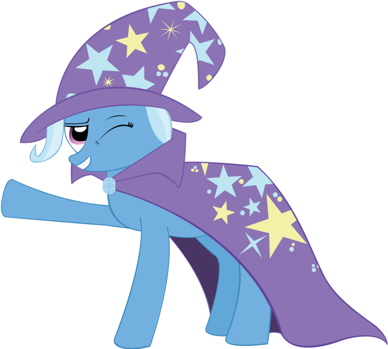 Trixie Winks With Cape N Hat By Sorata-daidouji - Cartoon (900x720)