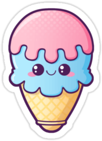 Cute Ice Cream By Sauki-princess - Cute Ice Cream Png (557x620)