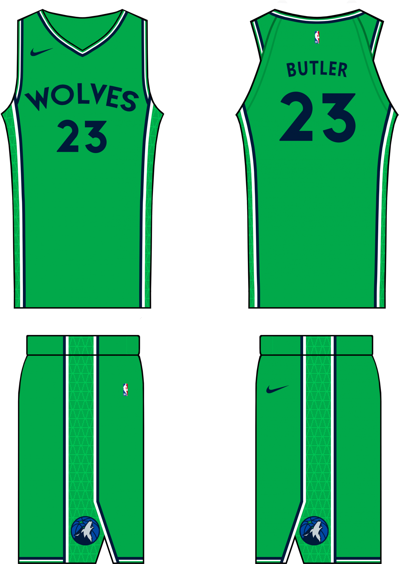 Minnesota Timberwolves Green - Vest (1479x2000)