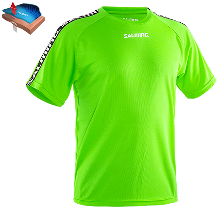 Salming Training Jersey Gecko Green - T-shirt (500x446)
