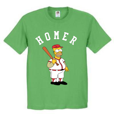 Homer Baseball Jerseys - T-shirt (500x500)