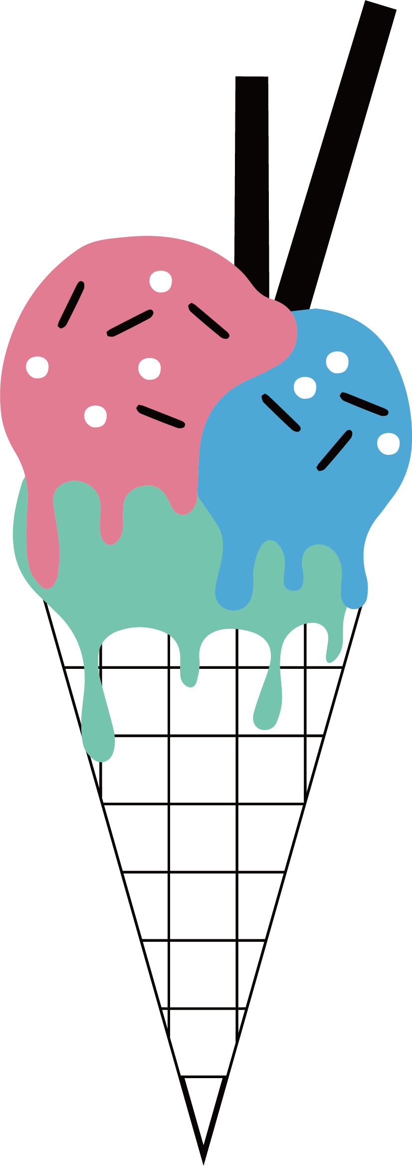 Ice Cream Milk Clip Art - Drawing (826x2336)