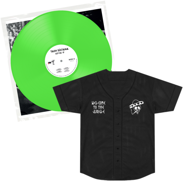 Jungle Mesh Baseball Jersey Green Vinyl Bundle - Sultana Tash Notion (green Vinyl) (600x600)