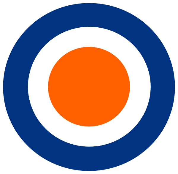 Orange And Blue Bullseye (600x586)