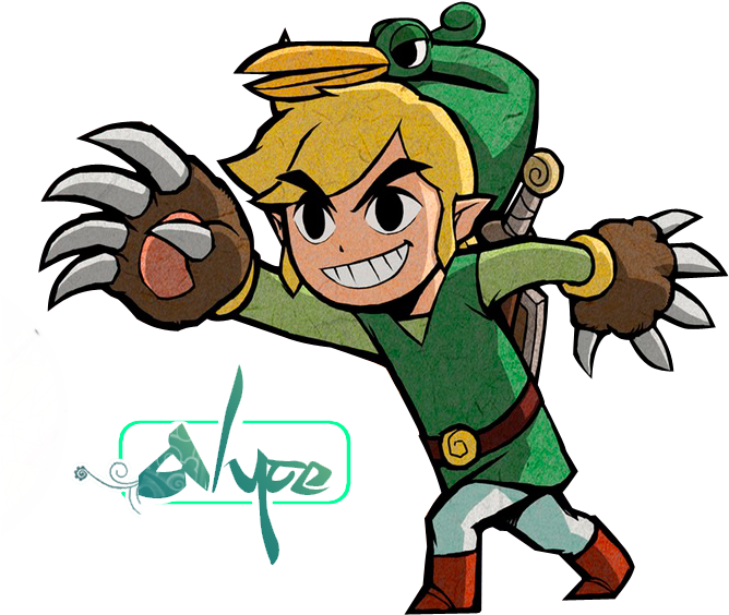 Zelda Clipart Cartoon - Legend Of Zelda Minish Cap (698x607)