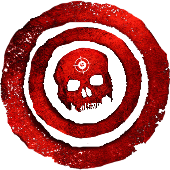 Bullseye By Pidkid On Clipart Library - Gears Of War Skull (567x567)