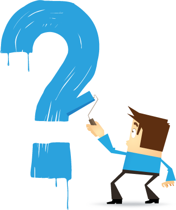 He Doesn't Care - Cartoon (355x425)