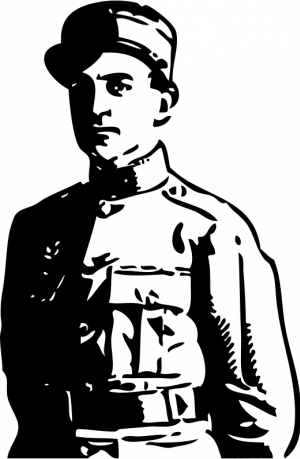 Foxhole - Clipart - World War 1 Soldier Clipart (300x459)