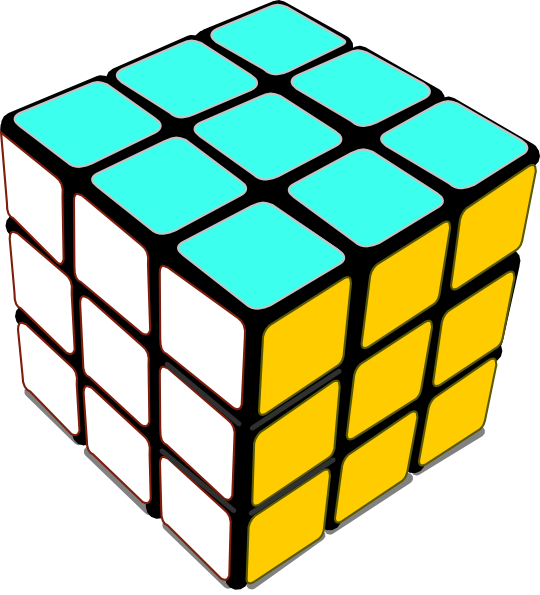 Rubik Cube Free Vector (540x595)