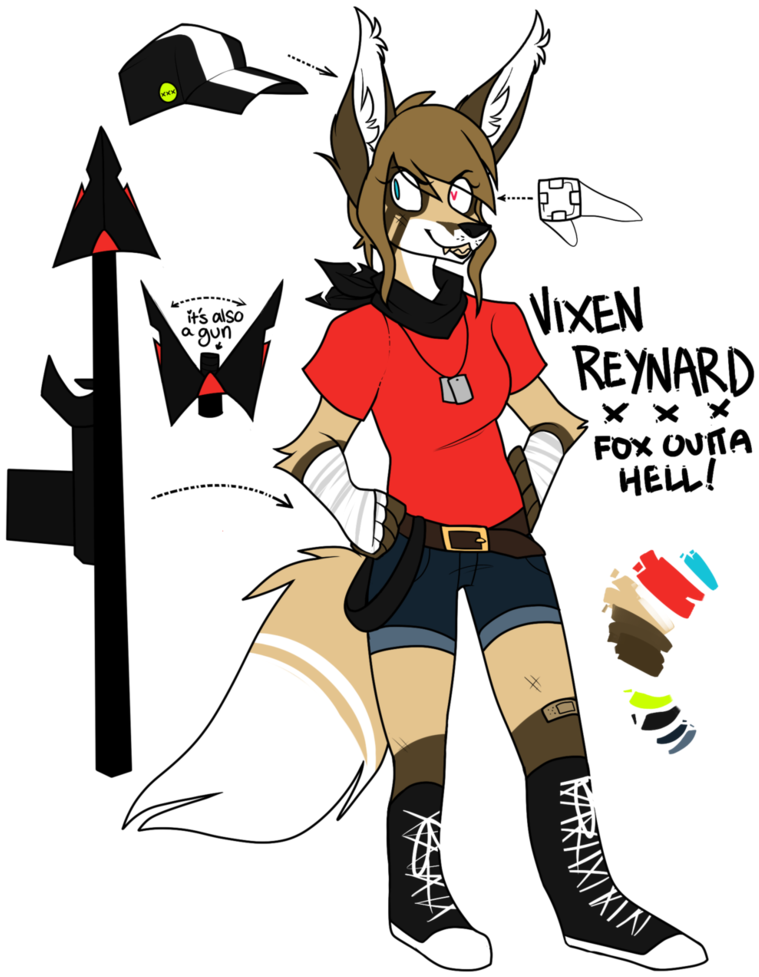 Vixen Reynard Ref By Foxsnacks - Cartoon (786x1017)