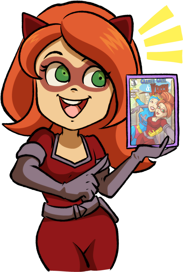 Gamer Girl & Vixen Boston Comic Con Lgbt Comics Lesbian - Cartoon (1000x1022)