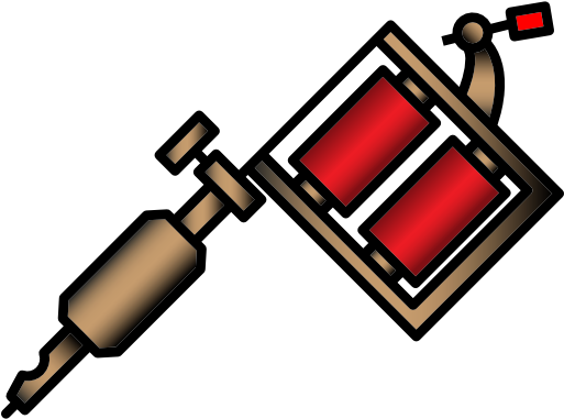 Tattoo Machine Free Icon - Tattoo Machine Png (512x512)