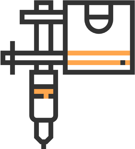 Tattoo Machine Free Icon - Engraving (512x512)