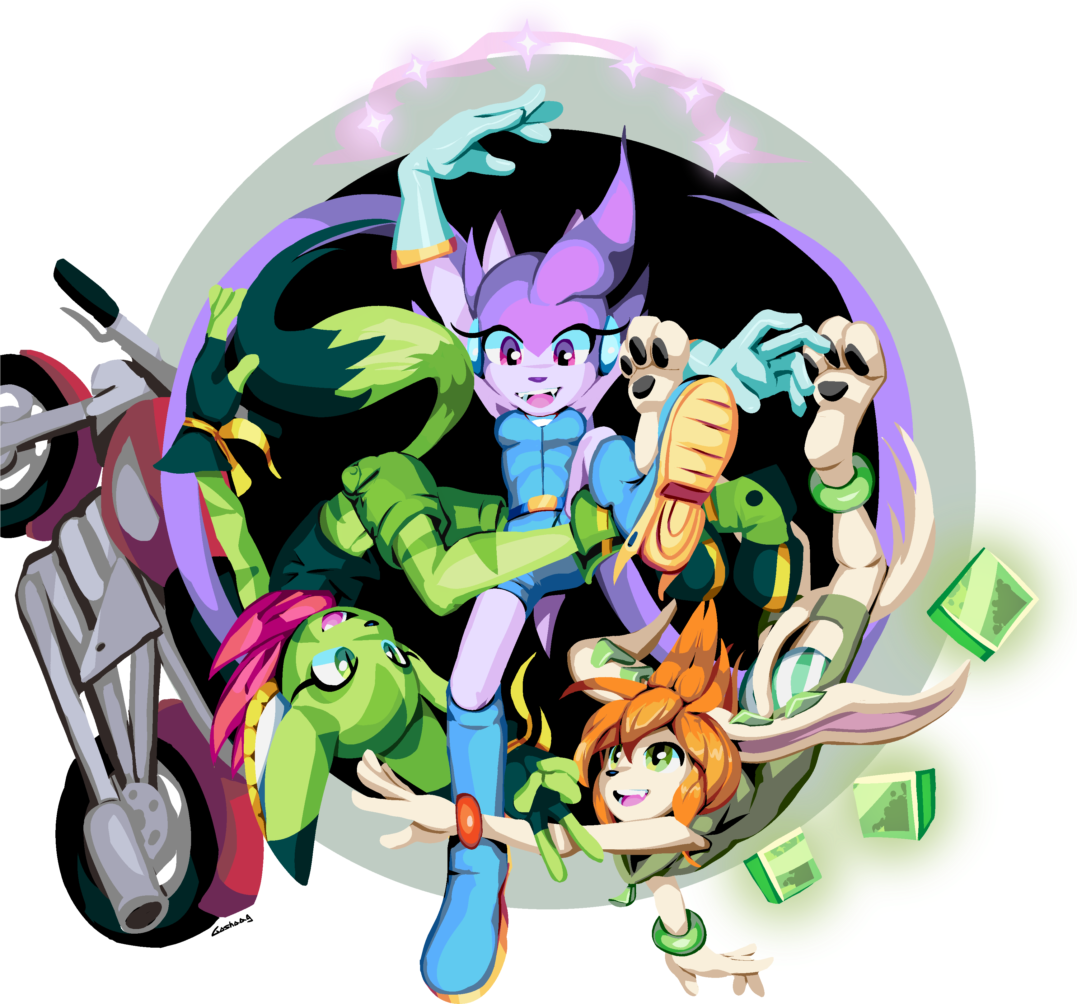 Freedom Planet Twister By Goshaag Freedom Planet Twister - Spade Freedom Planet (3460x3460)