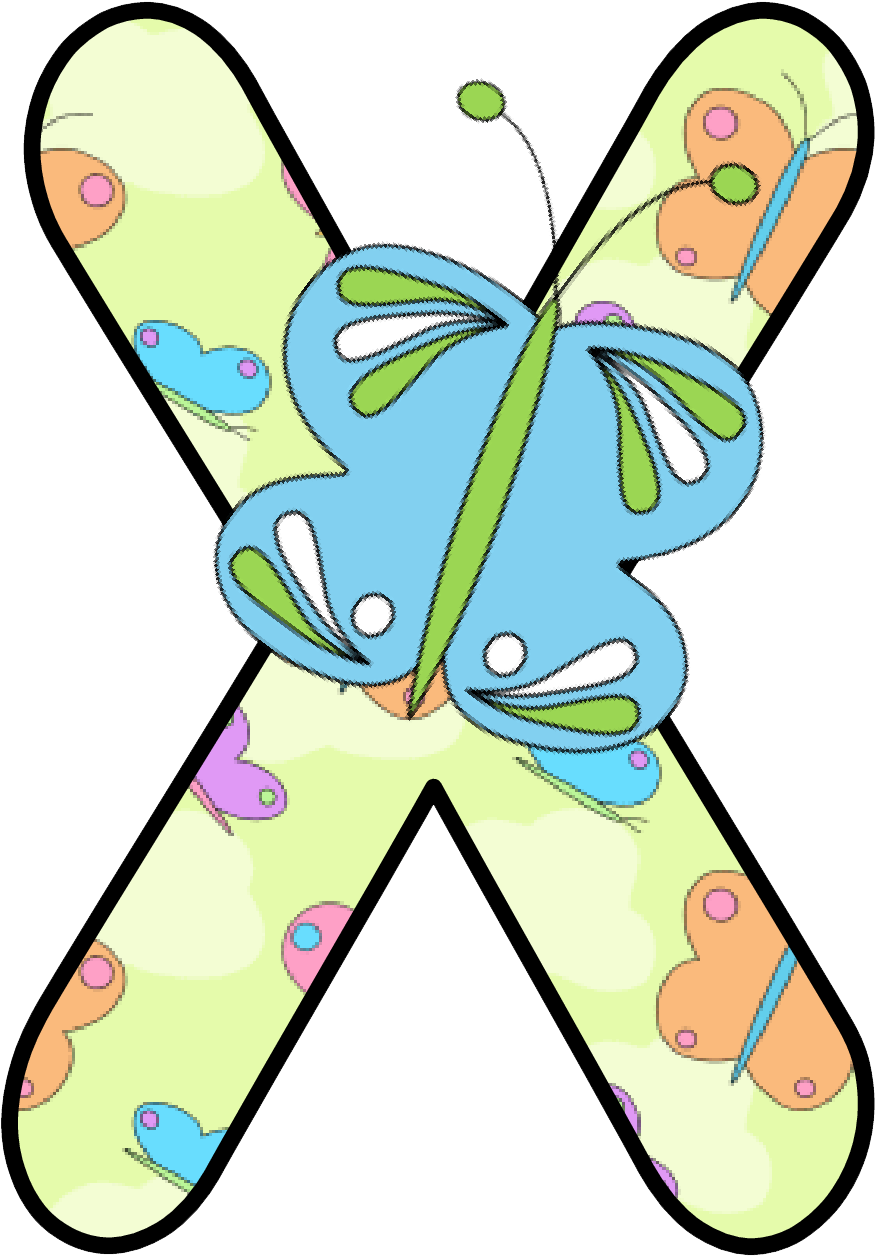 Ch B *✿* Alfabeto Mariposas De Kid Sparkz - Alphabet (977x1324)