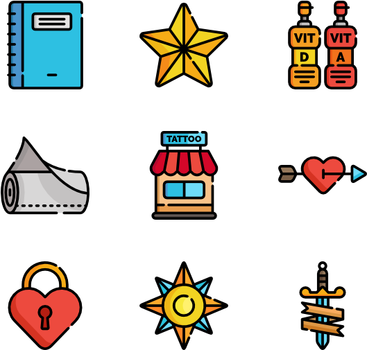 Tattoo 60 Icons - Icon (600x564)