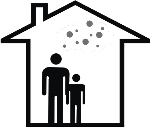 Dry Air Solutions For Indoor Air Quality - Indoor Air Pollution Png (559x557)