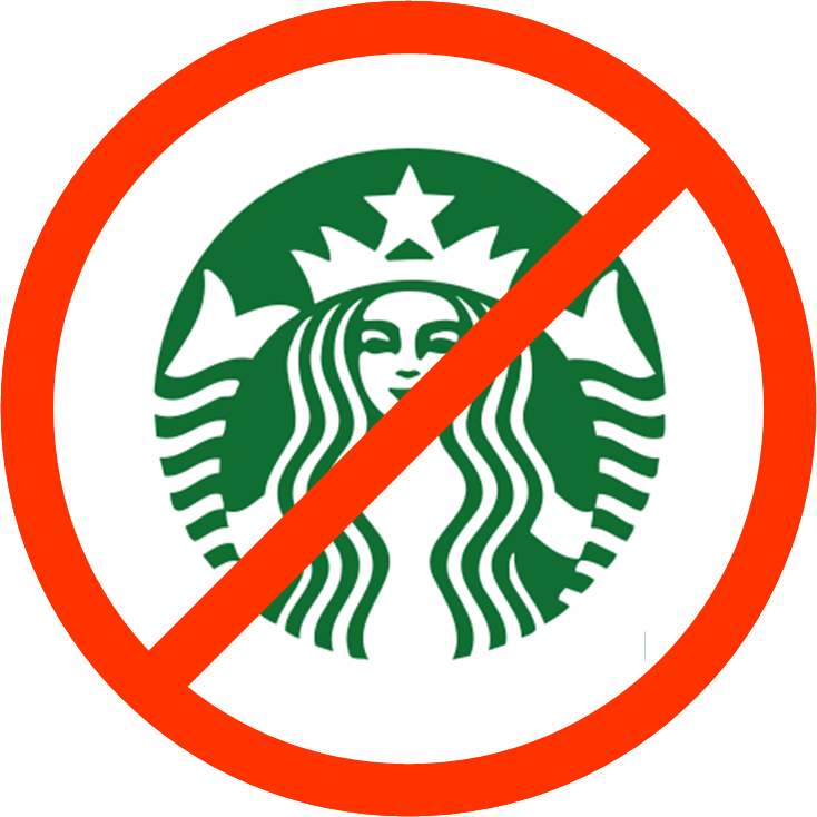 Corporations Not Allowed - Starbucks New Logo 2011 (734x734)