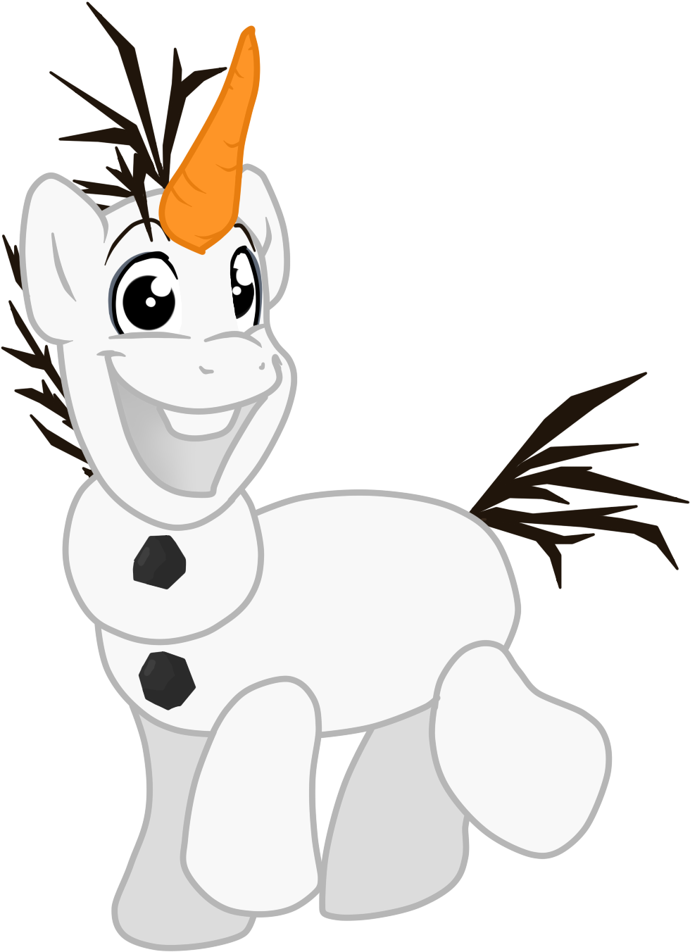 Snowpony Olaf [mlp] By Namygaga - My Little Frozen Olaf (1085x1361)