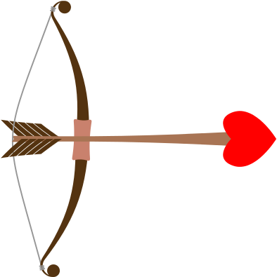 Cupid Bow And Arrow Png - Arco E Flecha Cupido (550x550)