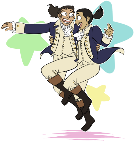 “lams For @crowbats Pose Is - Hamilton X Laurens Fanart (500x500)