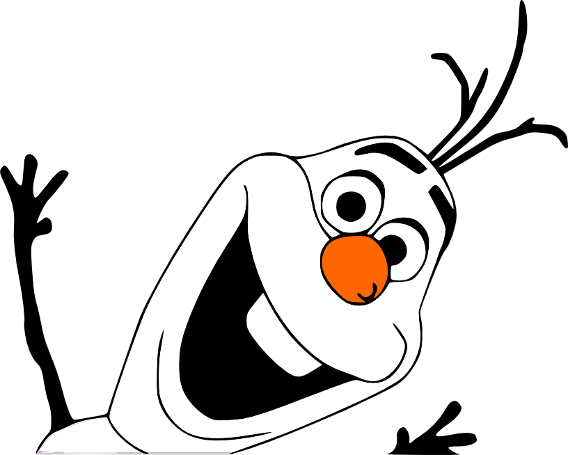 Movies, Personal Use, Olaf Waving 2, - Olaf Frozen Clipart (816x654)