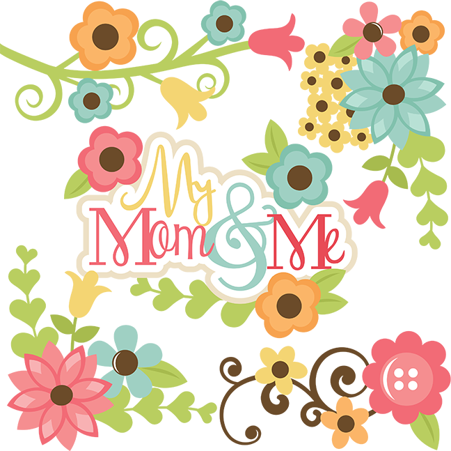 My Mom & Me Svg Files For Scrapbooking Mom And Daughter - Mommy And Me Graphics (648x647)