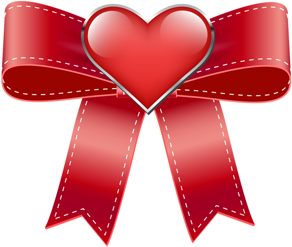 Christmas Red Bow Clip Art - Clip Art (600x508)