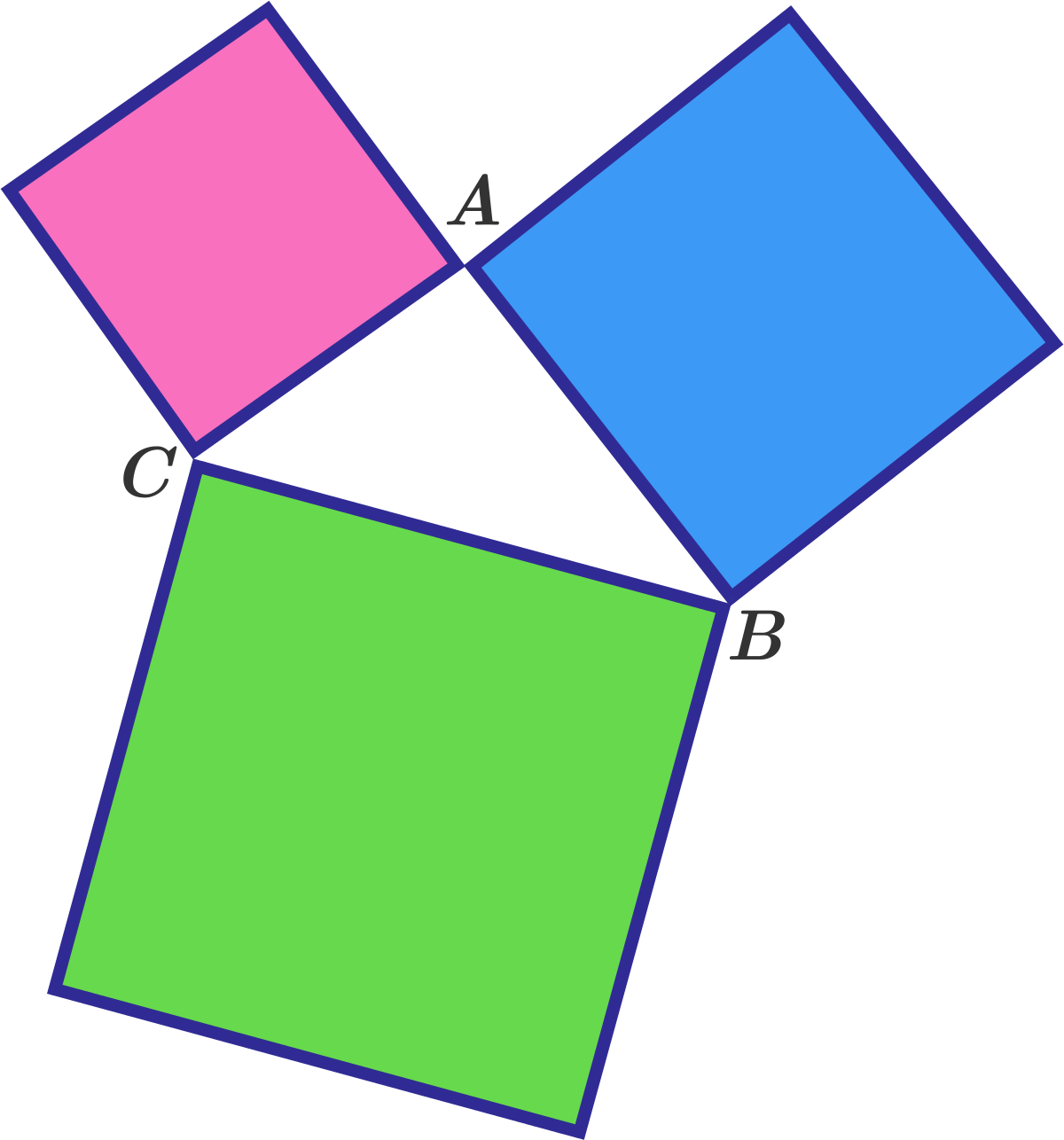 Three Squares Are Joined Together As Shown In Figure - Diagram (1200x1286)