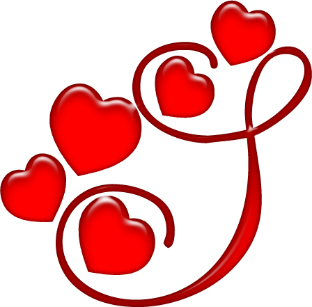 Alfabeto Coração Em Png - S Name Ka (448x441)