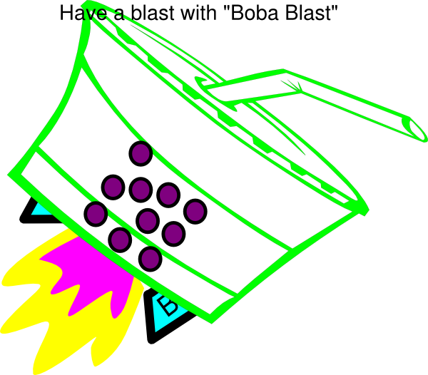 Rocket Boba Blast Clip Art At Clker - Graphic Design (600x526)
