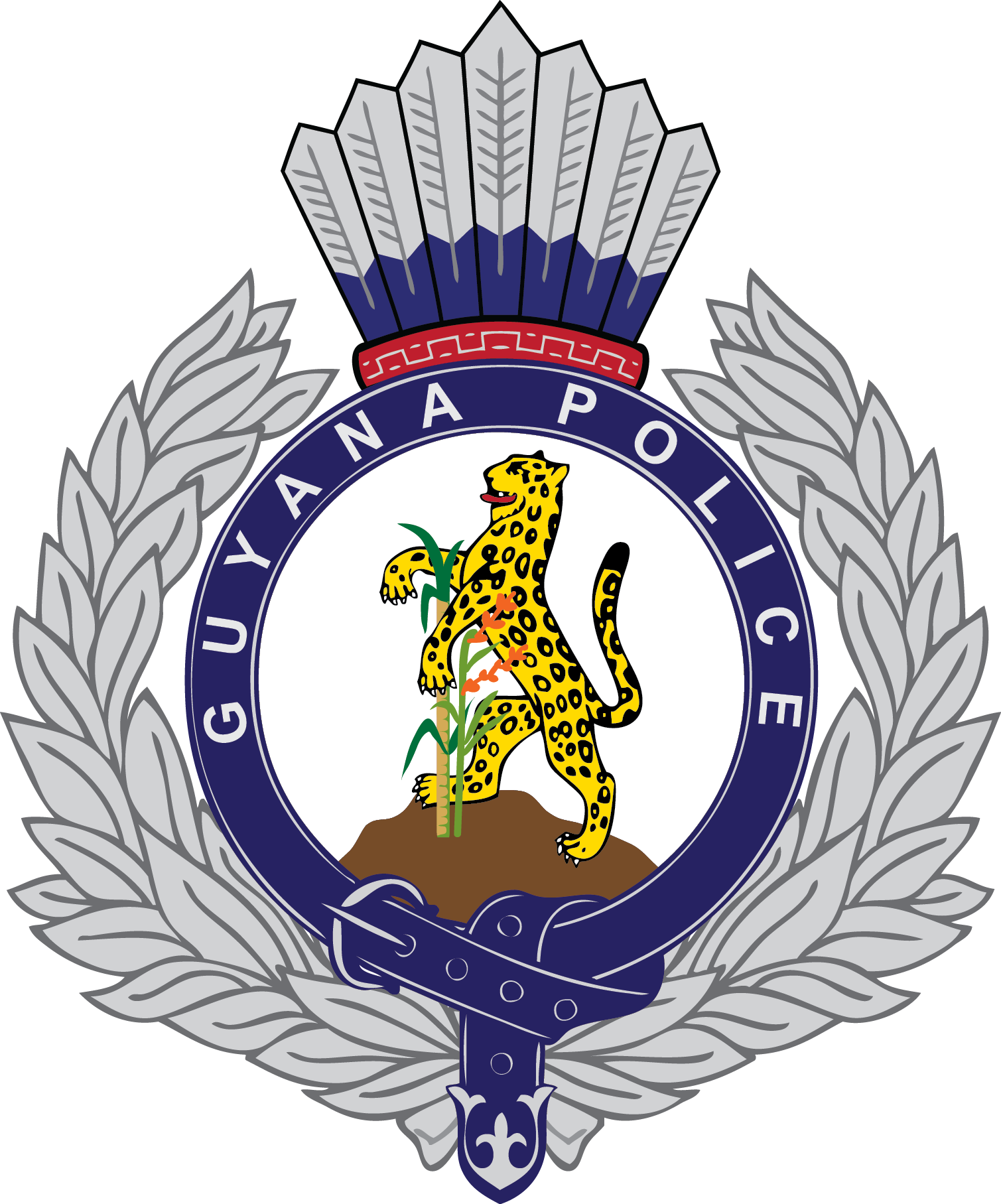 Guyana Police Force Emblem - Guyana Police Force Logo (1509x1815)