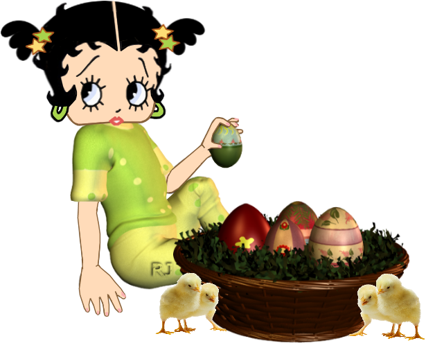 Bb Easter Eggs - Betty Boop (660x525)